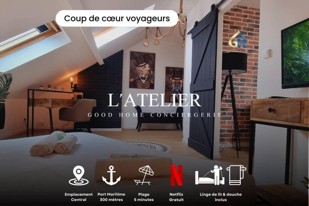 L'Atelier - Au Pied Des Quais Apartment Dunkirk Bagian luar foto